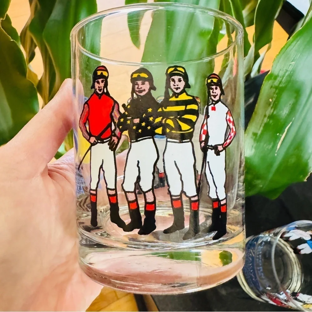 Two Classic Winners Santa Anita Park Glasses